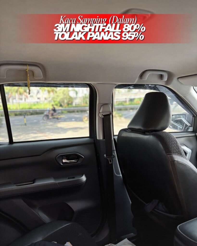 Tampak dalam kaca film 3M Nightfall Karang Tengah di Kalatin