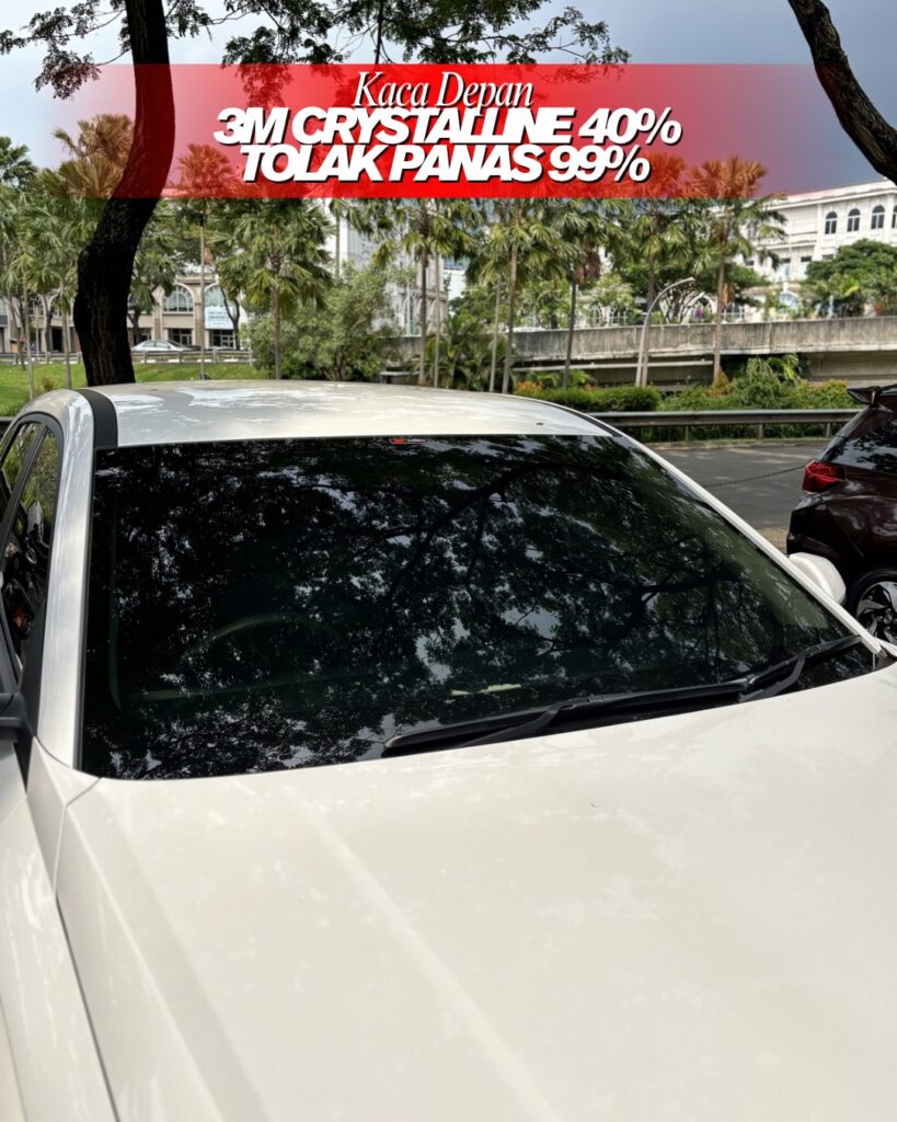 Kaca film 3M Crystalline 40% Tampak Luar di Jakarta Timur - 3M Crystalline VS 3M Ceramic IM