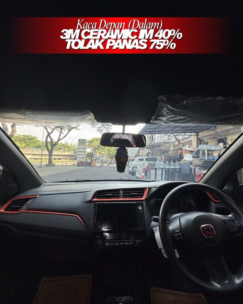 Kaca film 3M Ceramic IM 40% Tampak Luar di Jakarta Timur