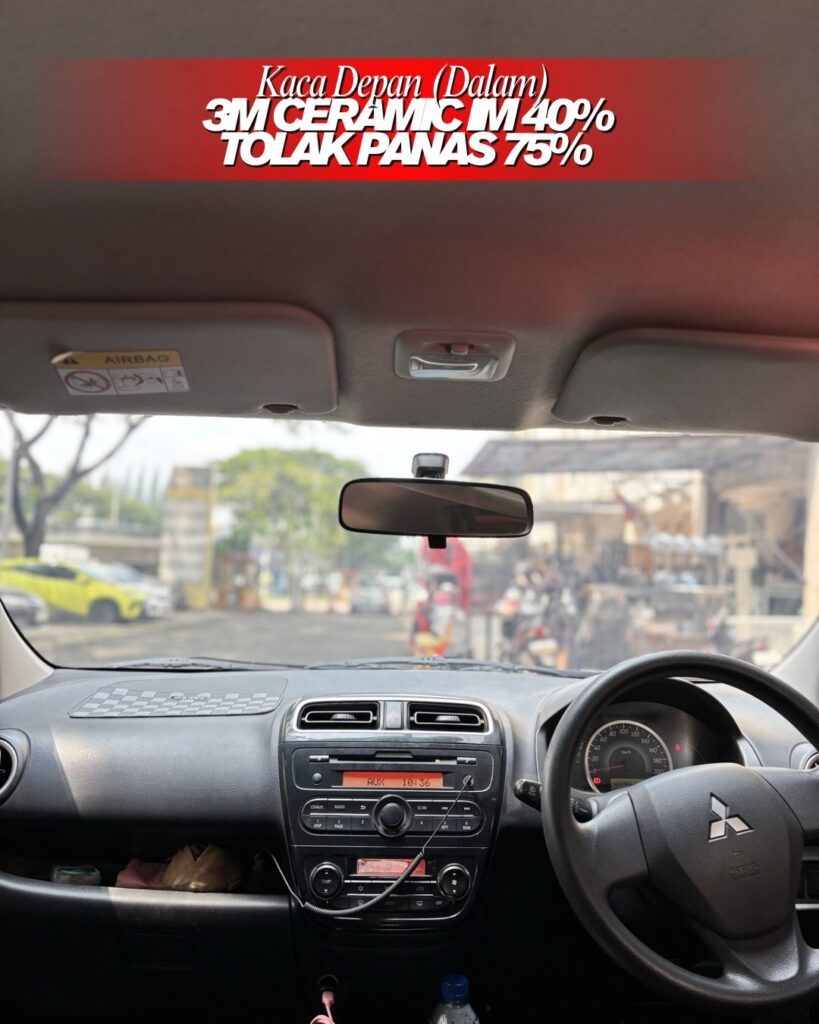 Tampak Dalam Kaca Film 3M Ceramic IM 40%