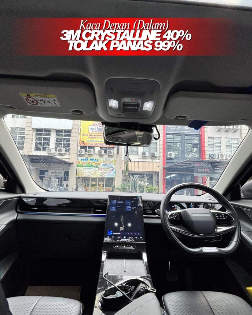 Tampak Dalam Kaca Film 3M Crystalline 40%