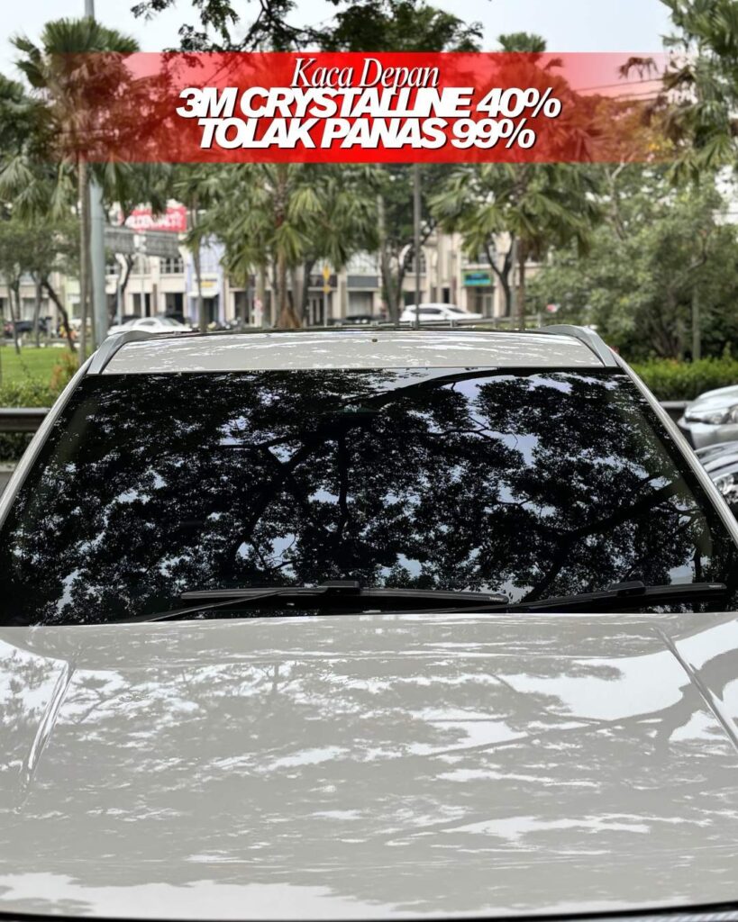 Kaca Film Mobil Depan 3M crystalline 40%