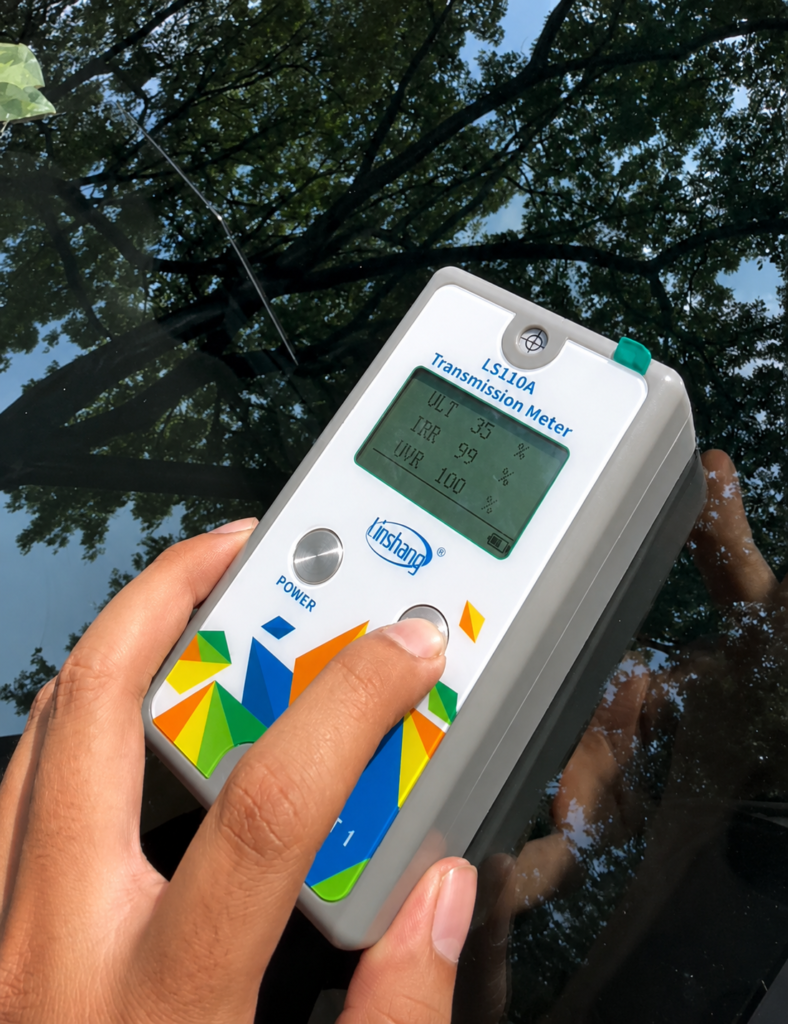 Tes Transmission Meter Kaca Film 3M Crystalline 40%