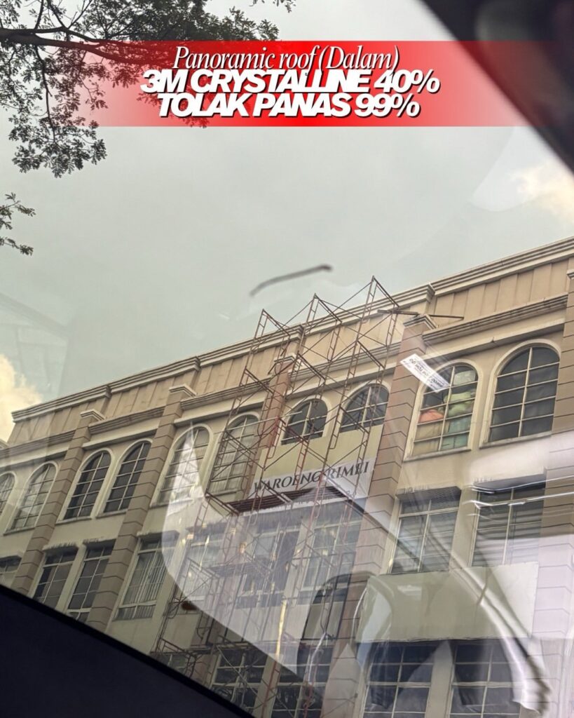 Kaca Film 3M Crystalline di Panoramic Roof by Kalatin Dealer Resmi 3M Jakarta Selatan