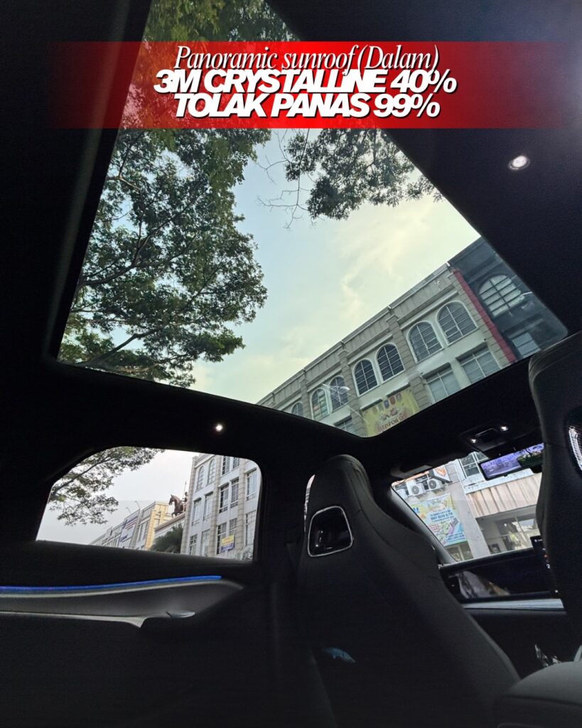 Kaca Film 3M Crystalline di Panoramic Roof by Kalatin Dealer Resmi 3M Jakarta Pusat