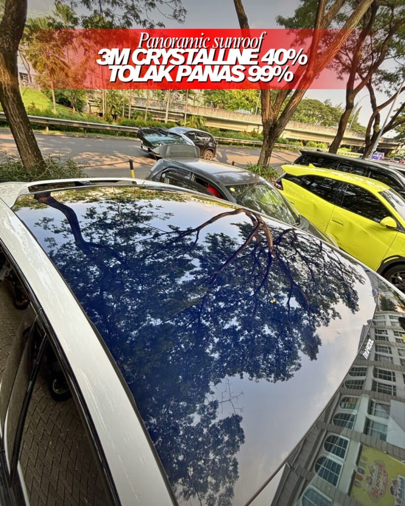 Kaca Film 3M Crystalline di Panoramic Roof by Kalatin Dealer Resmi 3M Tangerang