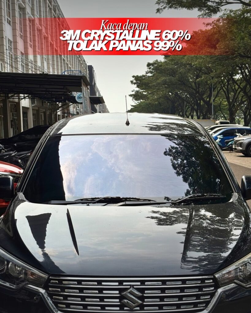 3M Crystalline 60% untuk Kaca Depan Mobil Windshield