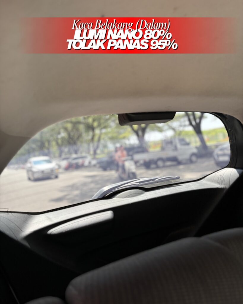 Tampilan Ilumi Nano 80% dari dalam kabin ke luar