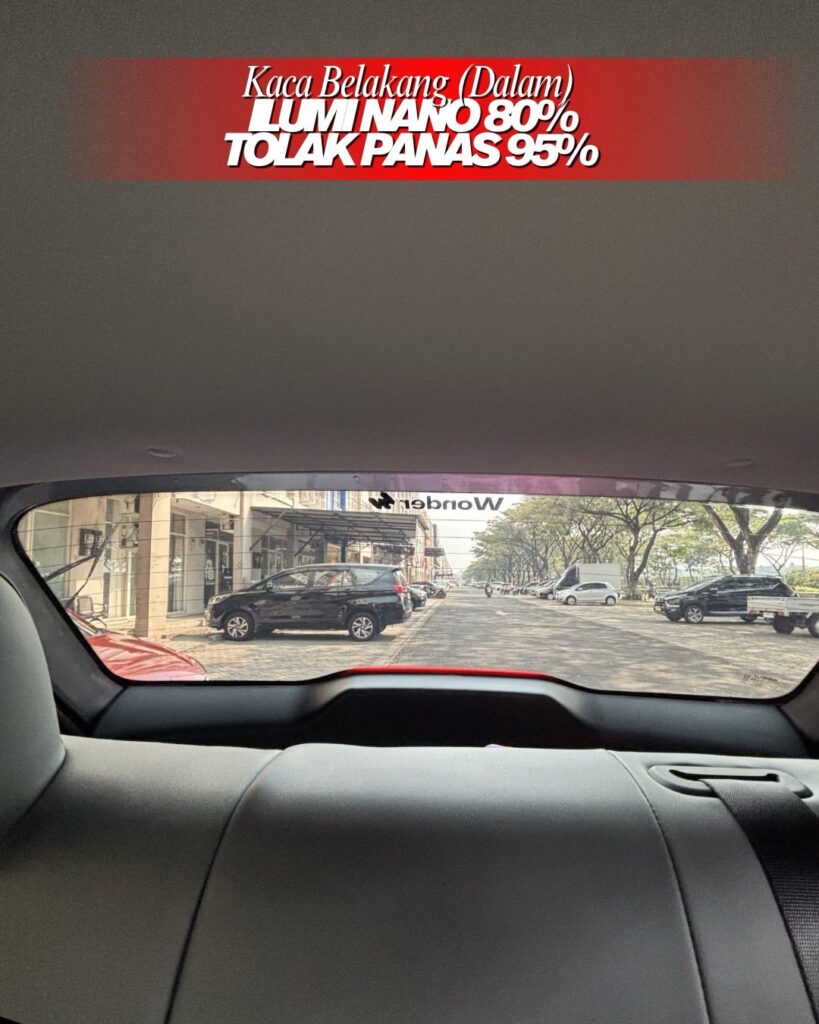 Tampilan Ilumi Nano 80% dari dalam kabin ke luar